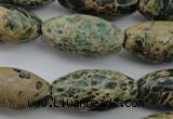 CIJ102 15.5 inches 15*30mm rice impression jasper beads wholesale