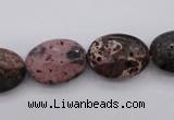 CIJ121 15.5 inches 10*14mm oval dyed impression jasper beads wholesale