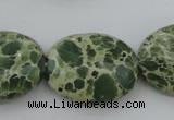 CIJ80 15.5 inches 13*18mm oval impression jasper beads wholesale