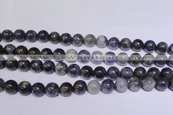 CIL08 15.5 inches 11mm round natural iolite gemstone beads