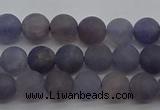 CIL108 15.5 inches 4mm round matte iolite gemstone beads