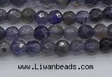 CIL117 15.5 inches 4mm faceted round iolite gemstone beads