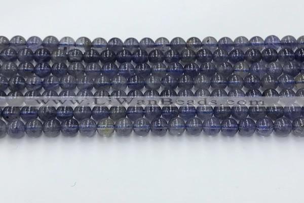 CIL126 15.5 inches 6mm round natural iolite beads wholesale