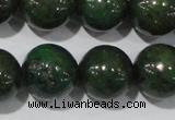 CIS04 15.5 inches 12mm round green iron stone beads wholesale