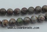 CJA01 15.5 inches 8mm round green jasper beads wholesale