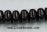 CJB12 16 inches 9*16mm rondelle natural jet gemstone beads wholesale