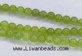 CKA01 15.5 inches 4mm round Korean jade gemstone beads