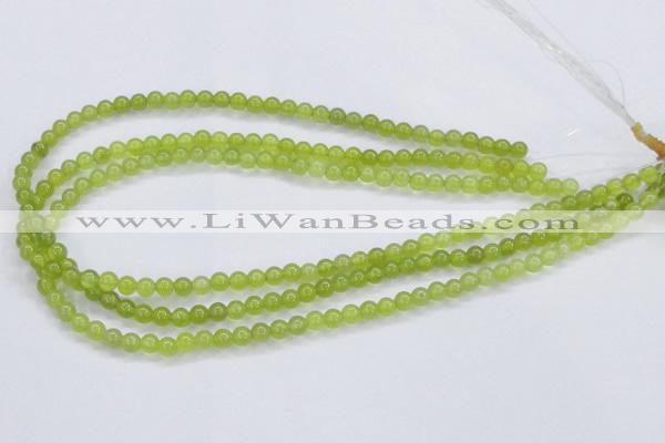 CKA01 15.5 inches 4mm round Korean jade gemstone beads