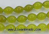 CKA17 15.5 inches 8*10mm rice Korean jade gemstone beads