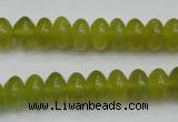 CKA214 15.5 inches 6*10mm rondelle Korean jade gemstone beads