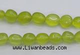 CKA215 15.5 inches 6*8mm nuggets Korean jade gemstone beads