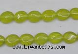 CKA242 15.5 inches 8*10mm oval Korean jade gemstone beads