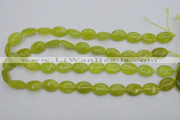 CKA246 15.5 inches 13*18mm oval Korean jade gemstone beads