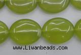 CKA248 15.5 inches 18*22mm oval Korean jade gemstone beads