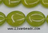 CKA249 15.5 inches 18*22mm oval Korean jade gemstone beads