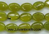 CKA32 15.5 inches 10*14mm oval Korean jade gemstone beads