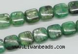 CKC105 16 inches 10*10mm square natural green kyanite beads wholesale