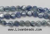 CKC201 15.5 inches 6mm flat round natural kyanite beads wholesale