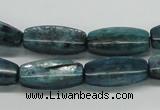 CKC32 16 inches 8*20mm faceted rice natural kyanite beads