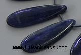 CKC541 Top drilled 10*25mm flat teardrop natural kyanite beads