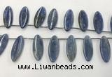 CKC552 Top drilled 10*25mm marquise natural kyanite beads