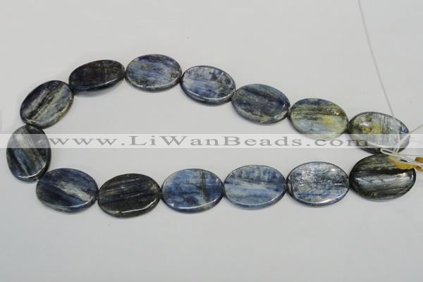 CKC57 15.5 inches 22*30mm oval natural kyanite beads wholesale