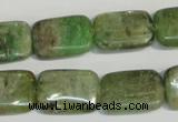 CKC67 15.5 inches 13*18mm rectangle natural green kyanite beads