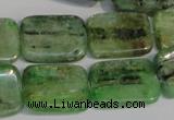 CKC68 15.5 inches 15*20mm rectangle natural green kyanite beads