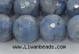 CKC707 15.5 inches 18mm faceted round imitation blue kyanite beads