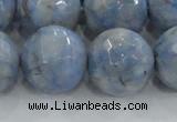 CKC708 15.5 inches 20mm faceted round imitation blue kyanite beads