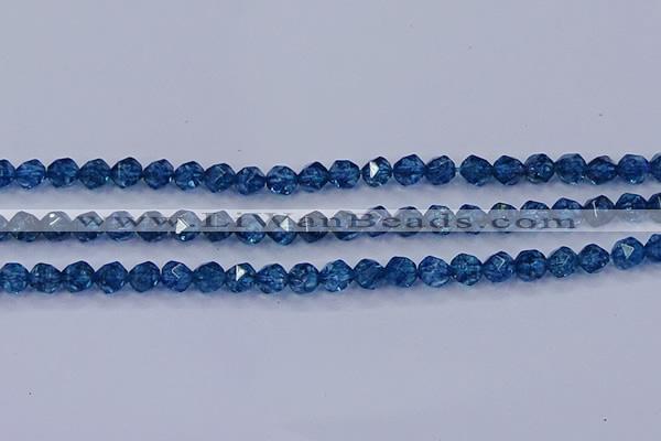 CKC711 15.5 inches 6mm faceted nuggets imitation kyanite beads