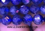 CKC733 15.5 inches 7mm faceted round kyanite gemstone beads