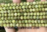 CKC766 15.5 inches 6mm round natural green kyanite beads