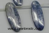 CKC77 Top drilled 12*35mm oval natural kyanite gemstone beads