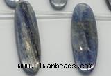 CKC78 Top drilled 13*45mm oval natural kyanite gemstone beads