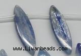 CKC82 Top drilled 10*35mm marquise natural kyanite gemstone beads