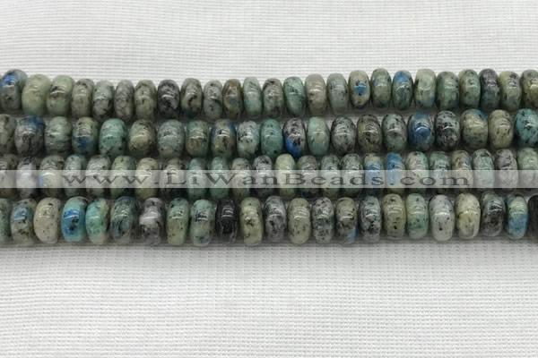 CKJ436 15.5 inches 5*8mm - 5*9mm rondelle natural k2 jasper beads