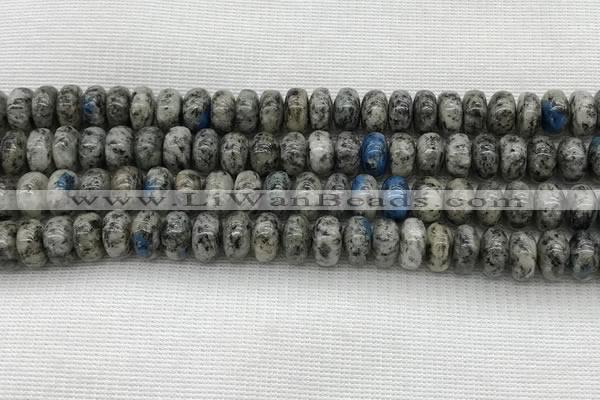 CKJ437 15.5 inches 5*8mm - 5*9mm rondelle natural k2 jasper beads