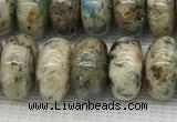 CKJ439 15.5 inches 5*10mm - 6*10mm rondelle natural k2 jasper beads