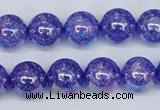 CKQ103 15.5 inches 10mm round AB-color dyed crackle quartz beads