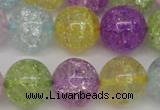 CKQ26 15.5 inches 16mm round dyed crackle quartz beads wholesale