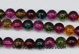 CKQ31 15.5 inches 6mm round dyed crackle quartz beads wholesale