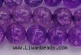 CKQ312 15.5 inches 14mm round dyed crackle quartz beads wholesale