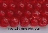 CKQ317 15.5 inches 10mm round dyed crackle quartz beads wholesale