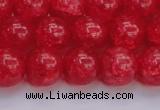 CKQ319 15.5 inches 14mm round dyed crackle quartz beads wholesale