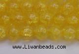 CKQ324 15.5 inches 10mm round dyed crackle quartz beads wholesale