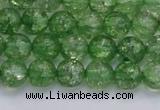 CKQ337 15.5 inches 8mm round dyed crackle quartz beads wholesale