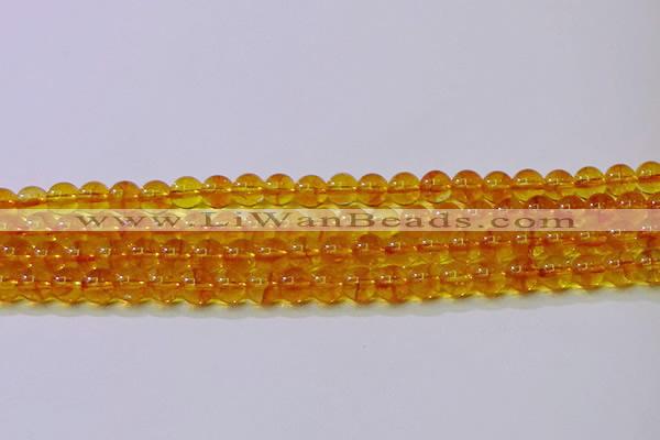 CKQ380 15.5 inches 4mm round dyed crackle quartz beads wholesale