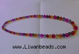 CKQ400 15.5 inches 6mm - 12mm round dyed crackle quartz beads