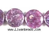 CKU04 15 inches 16mm coin purple kunzite beads wholesale